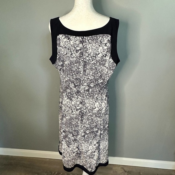 Chaps Floral Print Dress Size XL - Picture 3 of 6